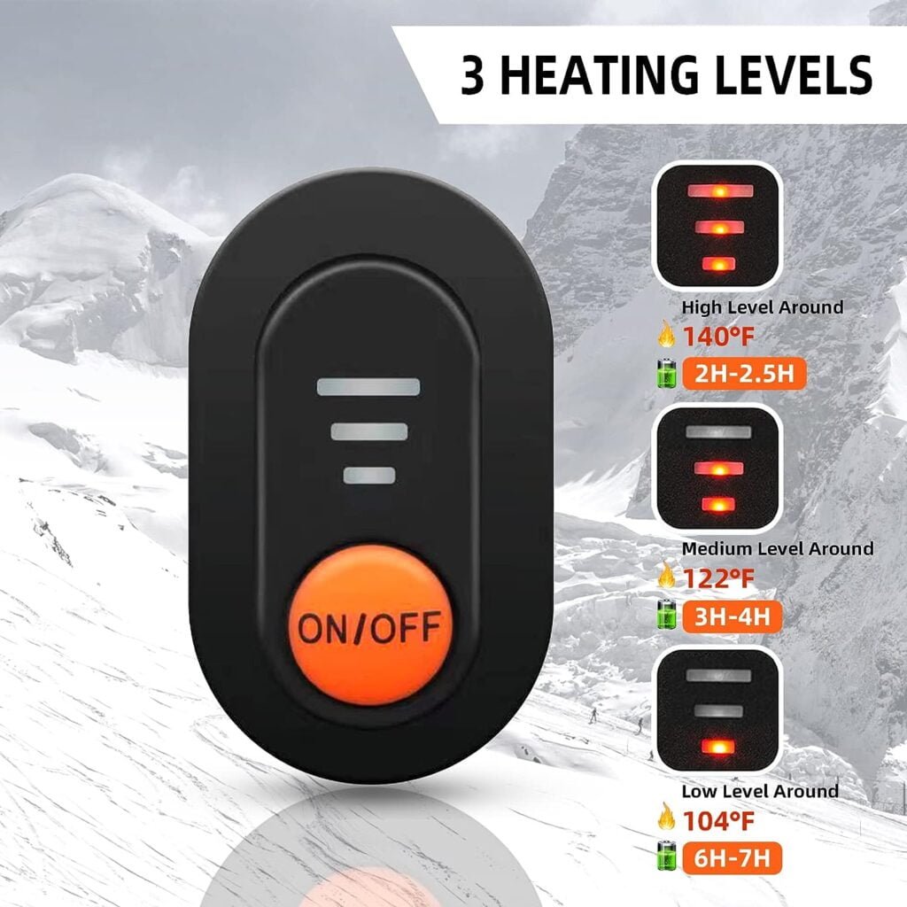 Heated Gloves Liners for Men Women, Winter Warm Gloves Liners for Arthritis Raynauds, Rechargeable Waterproof Thin Heated Work Gloves for Ski Golf Hiking Driving