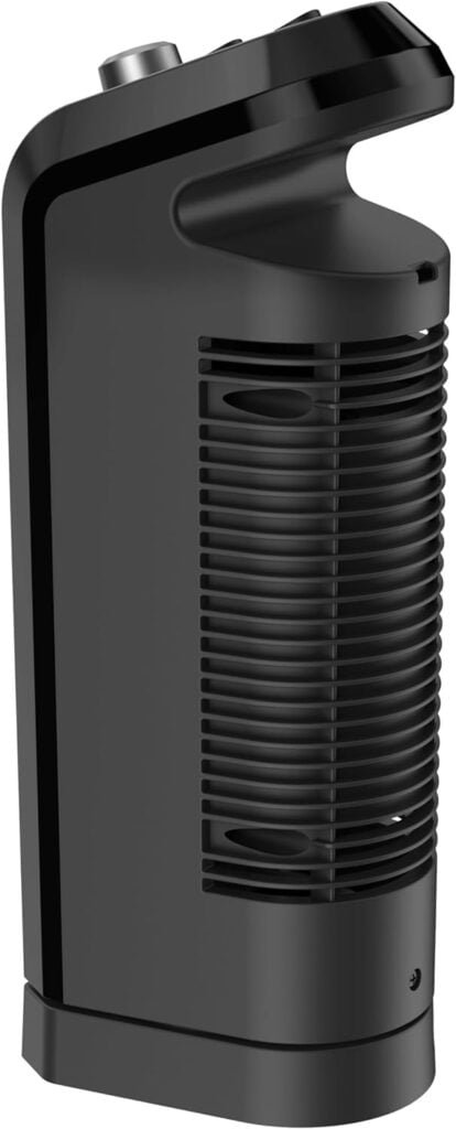 Lasko Oscillating Ceramic Space Heater for Home with Overheat Protection, Thermostat, and 3 Speeds, 15.7 Inches, Black, 1500W, CT16450, Small