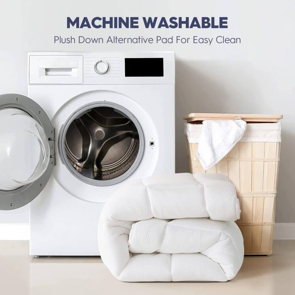 ELEMUSE Dual Layer 4 Inch Memory Foam Mattress Topper Cal King, 2 Inch Cooling Gel Memory Foam Plus 2 Inch Bamboo Pillow Top Cover, Comfort Support Back Pain Relief